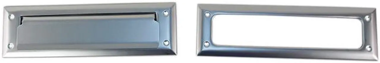 Alt view image 4 of 5 - Tuff Stuff 103DC Satin Chrome 26D 10" X 3" Mail box Letter Slot In Door or Wall