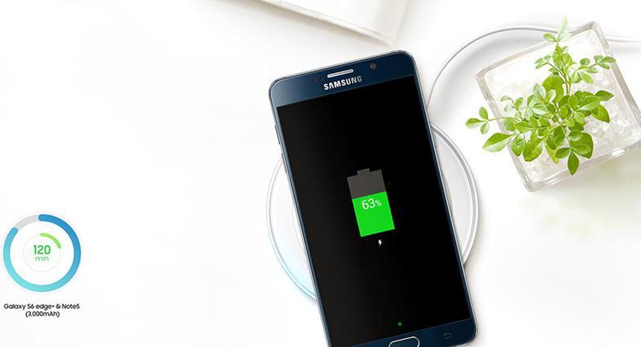 Alt view image 5 of 7 - SAMSUNG Fast Charge Qi Wireless Charging Pad EP-PN920 for Samsung GALAXY Note5 & S6 edge Plus -Retail Packaging, White