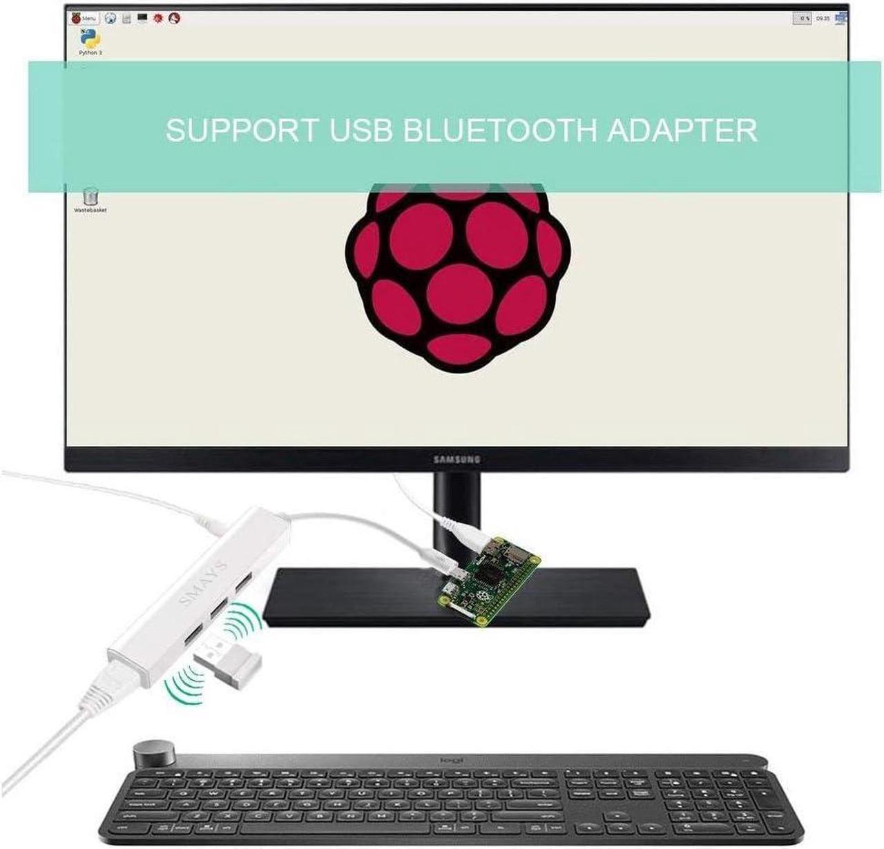 Alt view image 7 of 7 - Powered HUB, OTG Micro USB Ethernet Network Adapter for Raspberry Pi Zero, Google Nexus Player, Windows Android Tablet