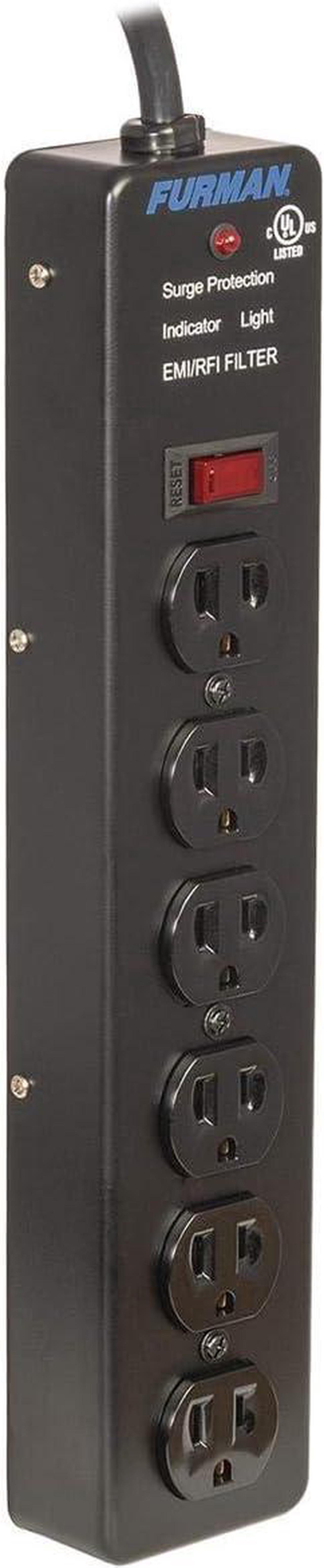 Alt view image 2 of 5 - Furman SS-6 6-Outlet Pro Surge Suppressor Strip (SS6d1)
