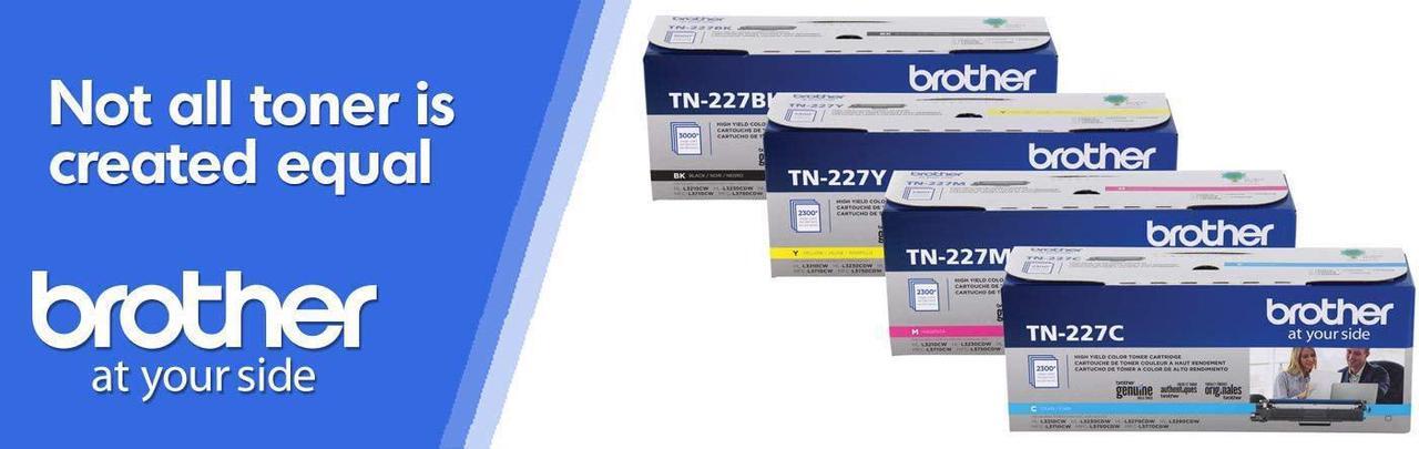 Alt view image 6 of 6 - Brother TN227 4 High Yield Color Toner Set (BK/C/M/Y) (1) TN227BK, (1) TN227C, (1) TN227M, (1) TN227Y