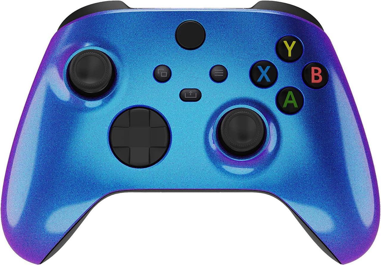 eXtremeRate Replacement Shell for Xbox Series X & S Controller - Personalize Your Control - Chameleon Purple Blue Custom Gaming Case Faceplate for Xbox Core Controller [Controller NOT Included]