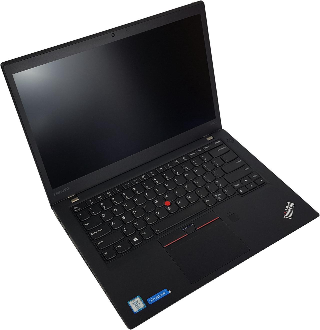 Lenovo ThinkPad T470s i5 6300U 8G 512G SSD 14" FHD W10 Pro CAM Wi-Fi BT Fingerprint BK-Lit KB - Laptop