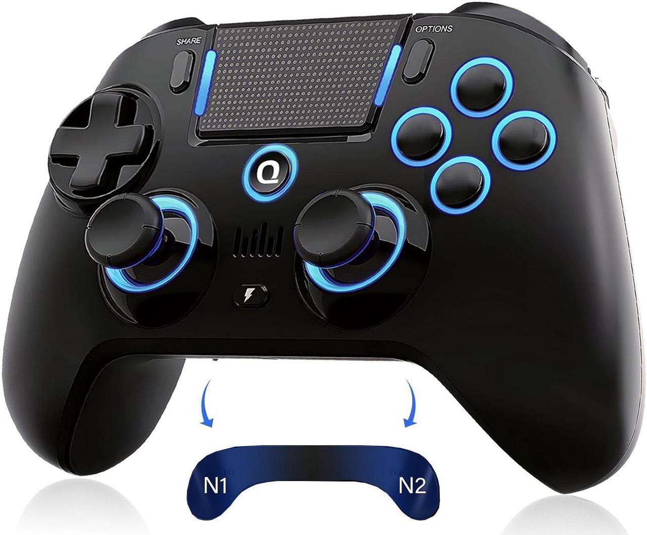 Main image of QRD Spark N5 Wireless Controller for PS4/Slim/Pro/Windows PC/Steam Deck, Pro Controller with Hall Joysticks/Hall Triggers/RGB Lighting, Turbo Speed Up, Work for PS4 PS3 IOS Android