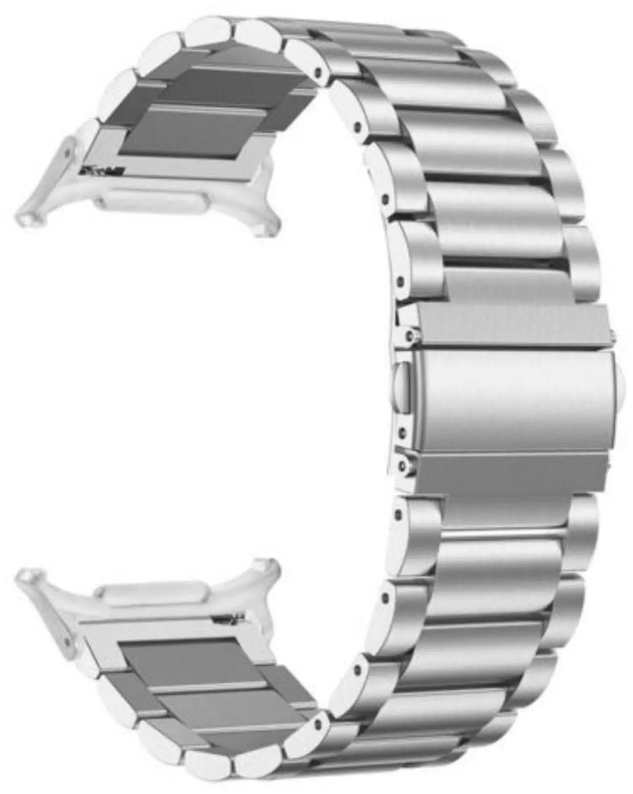 Alt view image 3 of 7 - For Samsung Galaxy Watch 7 Ultra 47mm Stainless Steel Metal Band Strap Bracelet