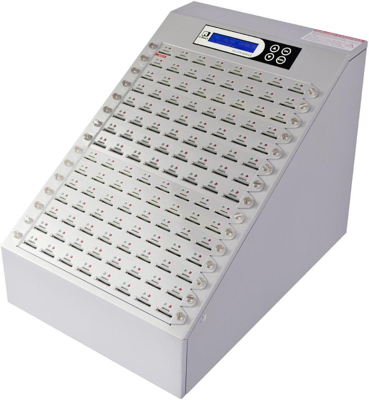 Main image of Ureach 1:119 SD/MicoroSD Duplicator 2GB/Min - Standalone SD/MicoroSD Copier/Eraser - Up To 33MB/Sec - Intelligent 9 Silver Series (SD9120S)