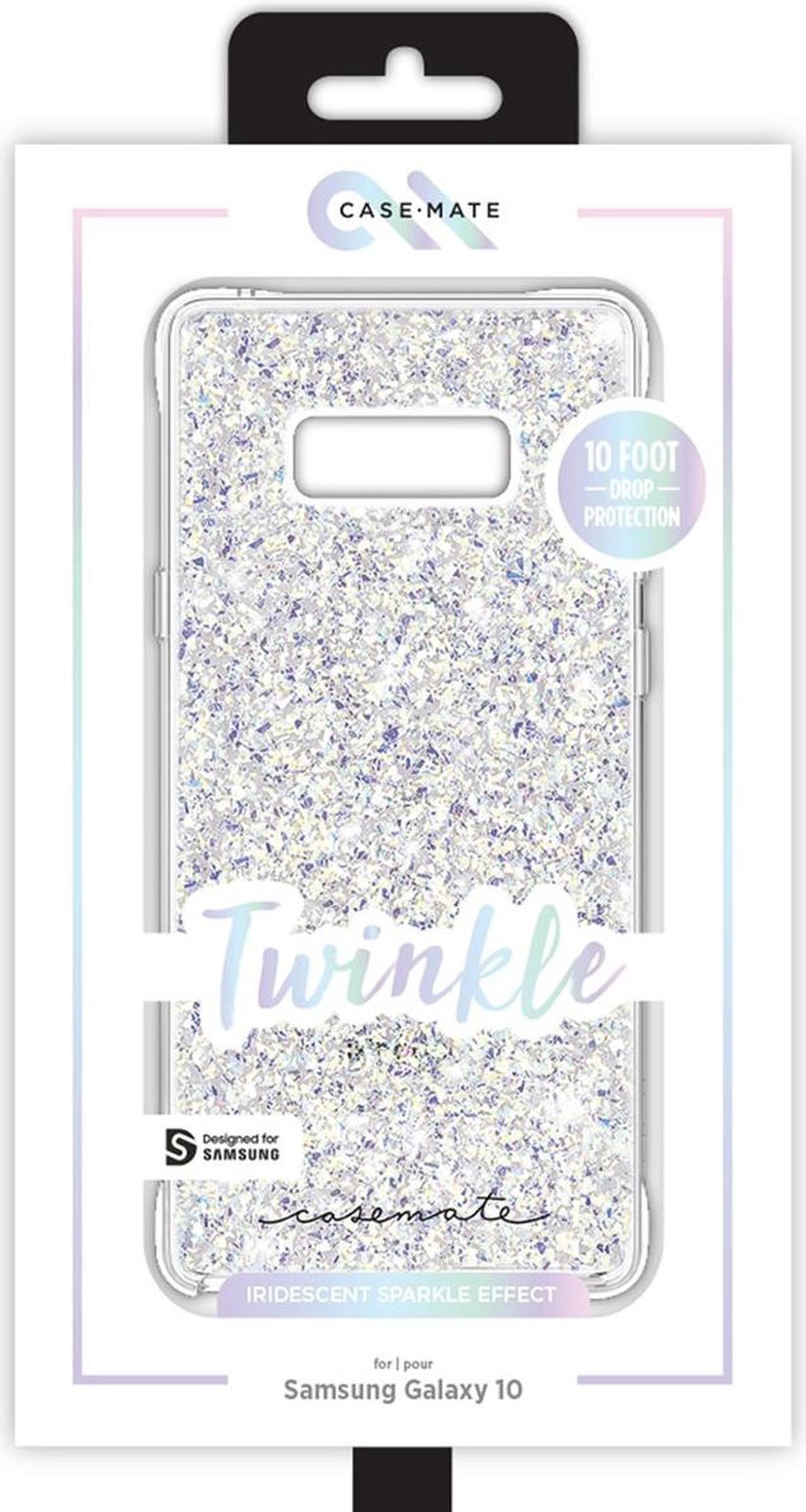 Alt view image 8 of 12 - Case-Mate Galaxy S10 Twinkle Stardust Case