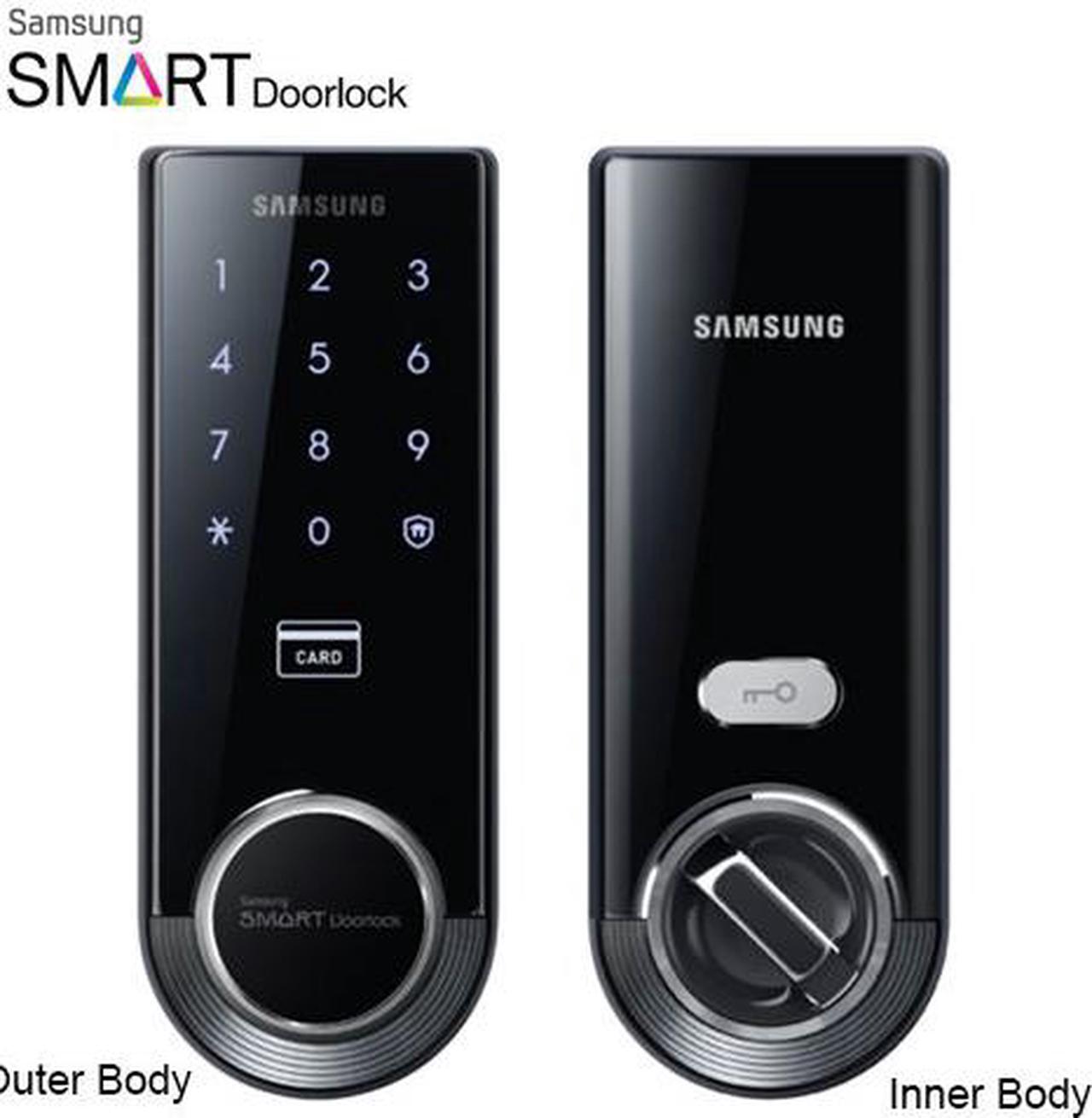 Alt view image 2 of 7 - SAMSUNG SMART Digital Door Lock Keyless Deadbolt Lock SHS-3321 Deadbolt Doorlock