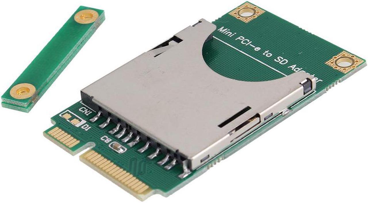 Alt view image 2 of 3 - SD SDHC SDXC SSD HDD to Mini PCI-E Slot Memory Card Reader Adapter