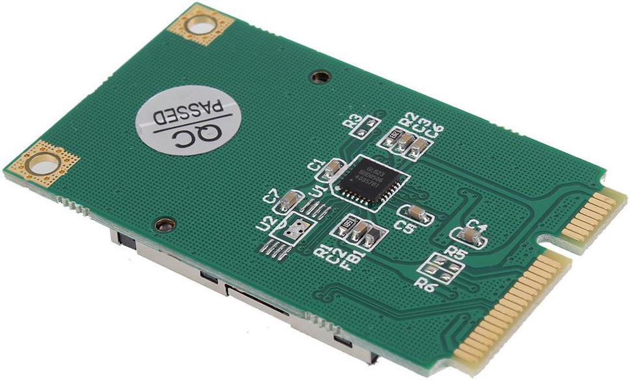 Alt view image 3 of 3 - SD SDHC SDXC SSD HDD to Mini PCI-E Slot Memory Card Reader Adapter
