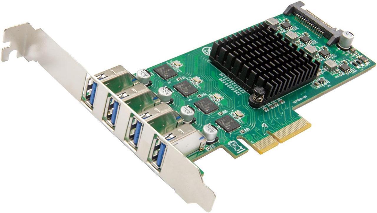 Main image of USB 3.2 Gen 1 (5 Gbps) 4 Port Type-A PCI-e 3.0 x4