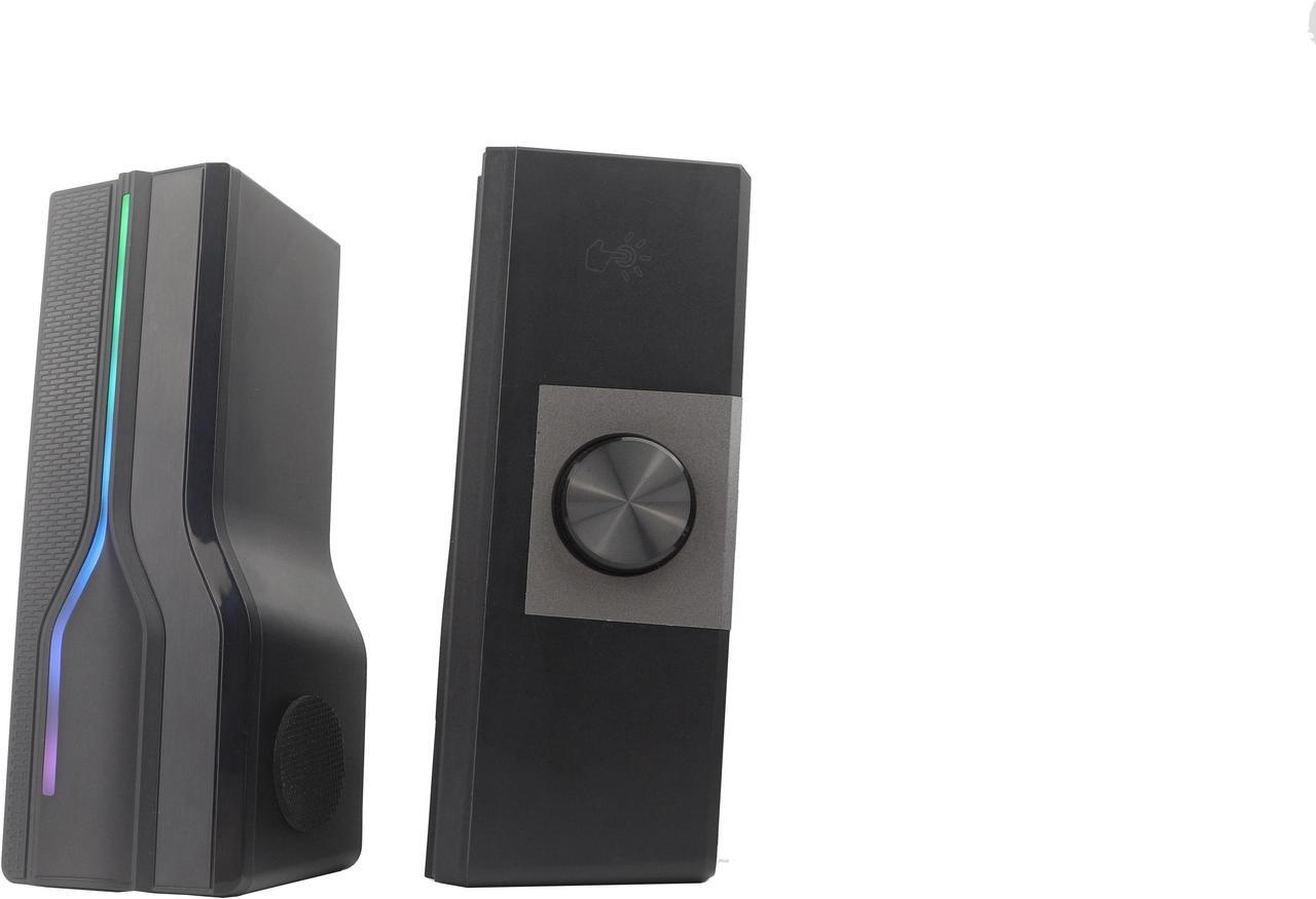 Alt view image 2 of 8 - Desktop USB Powered 2-1 RGB Stereo Sound Bar