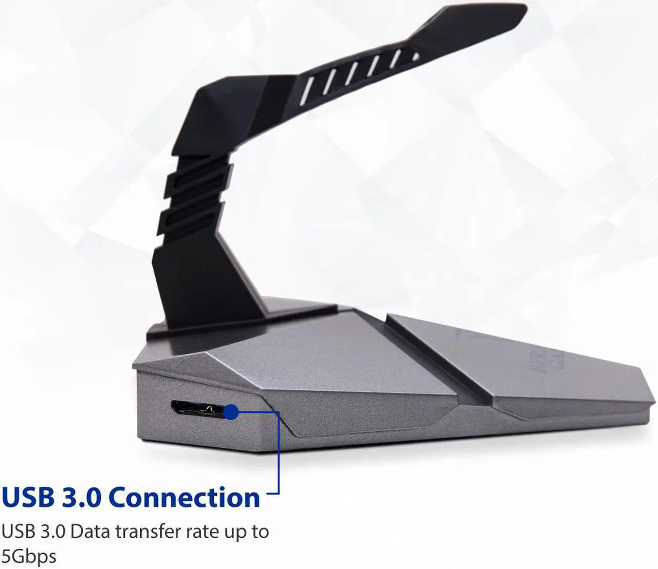 Alt view image 4 of 16 - LOKI RGB Gaming Mouse Bungee With USB 3.0 Hub and Micro SD Card Reader - AC 5v Power Adapter is Included