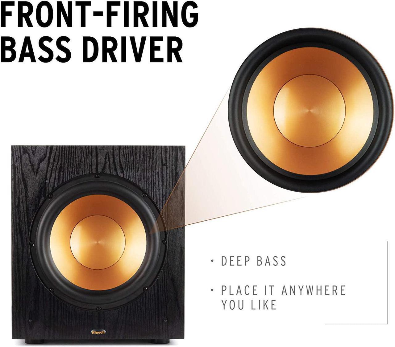 Alt view image 3 of 7 - Klipsch SUB-100-BLACK Synergy Black Label Subwoofer Speaker  (2018)