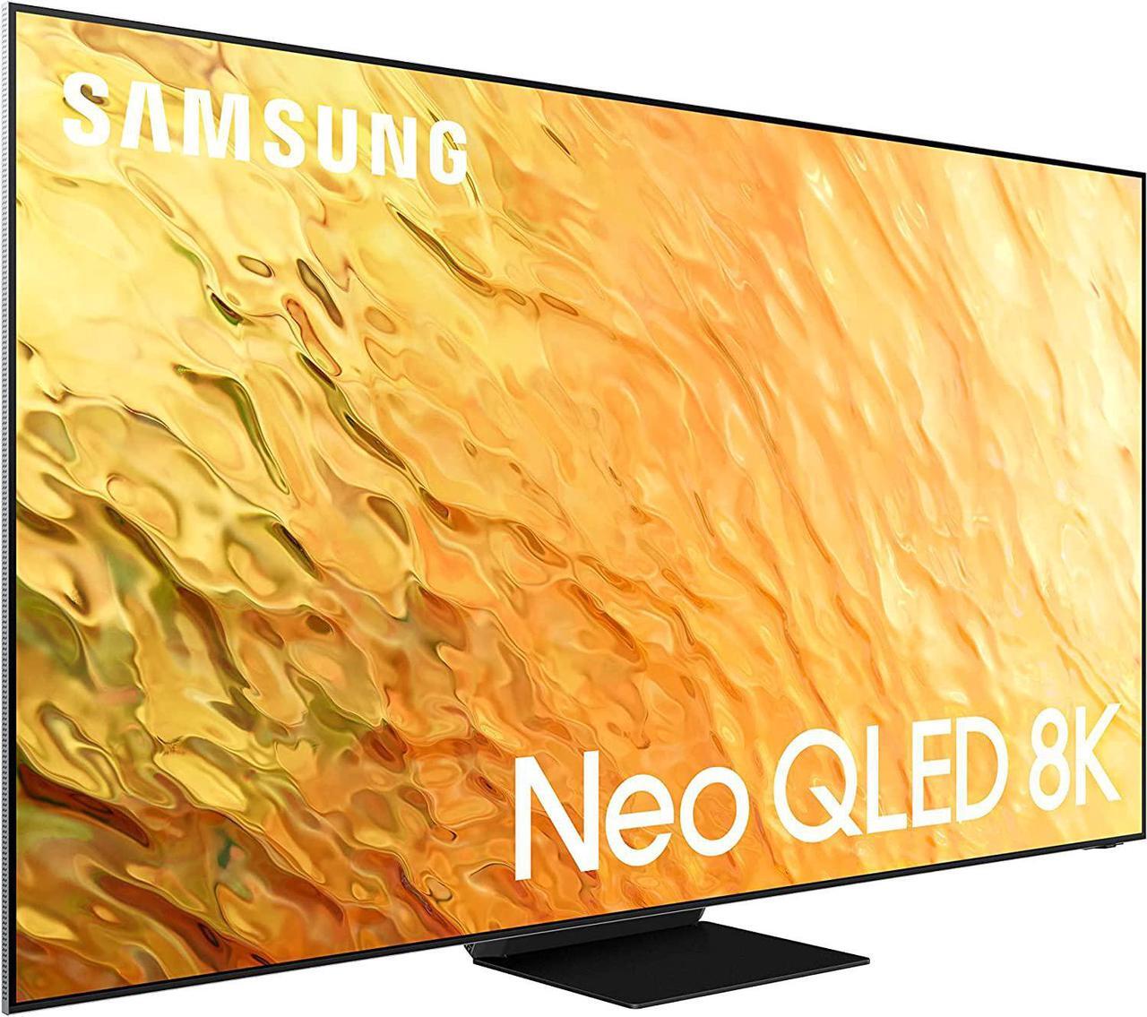 Alt view image 2 of 7 - Samsung QN65QN800BFXZA 65" 8K QLED Quantum Mini LED HDR Smart TV with a Walts TV Large/Extra Large Tilt Mount 43"-90" Compatible TV's and HDTV Screen Cleaner Kit (2022)