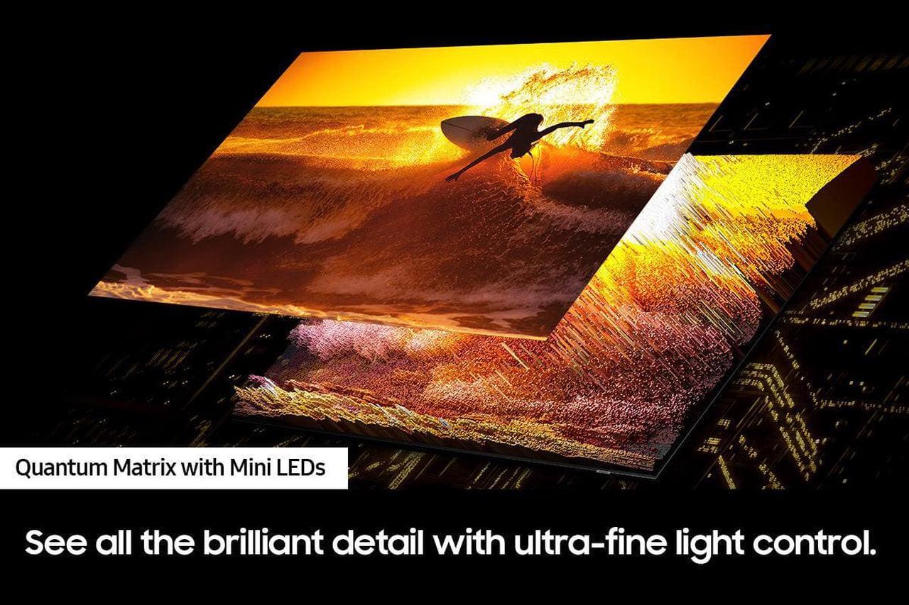 Alt view image 4 of 7 - Samsung QN50QN90CAFXZA 50" Neo QLED Smart TV with 4K Upscaling with a Walts TV Medium Full Motion Mount for 32"-65" Compatible TV's and Walts HDTV Screen Cleaner Kit (2023)