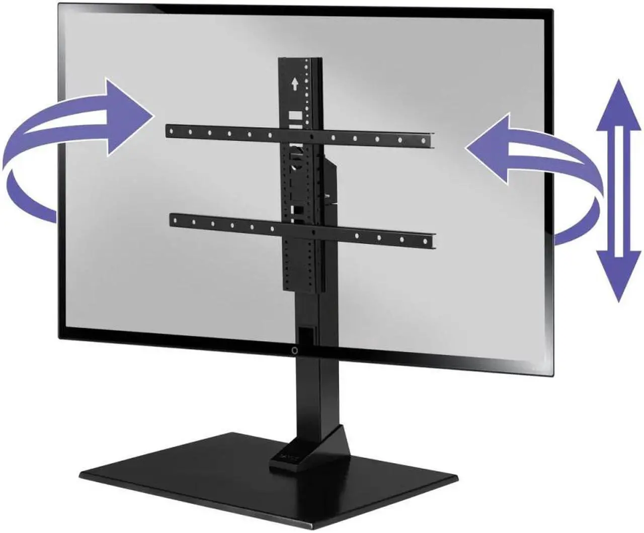 Alt view image 5 of 7 - Sanus VSTV2 Swivel Stand for 40"-86" TVs with 8" Height Adjustment (2023)