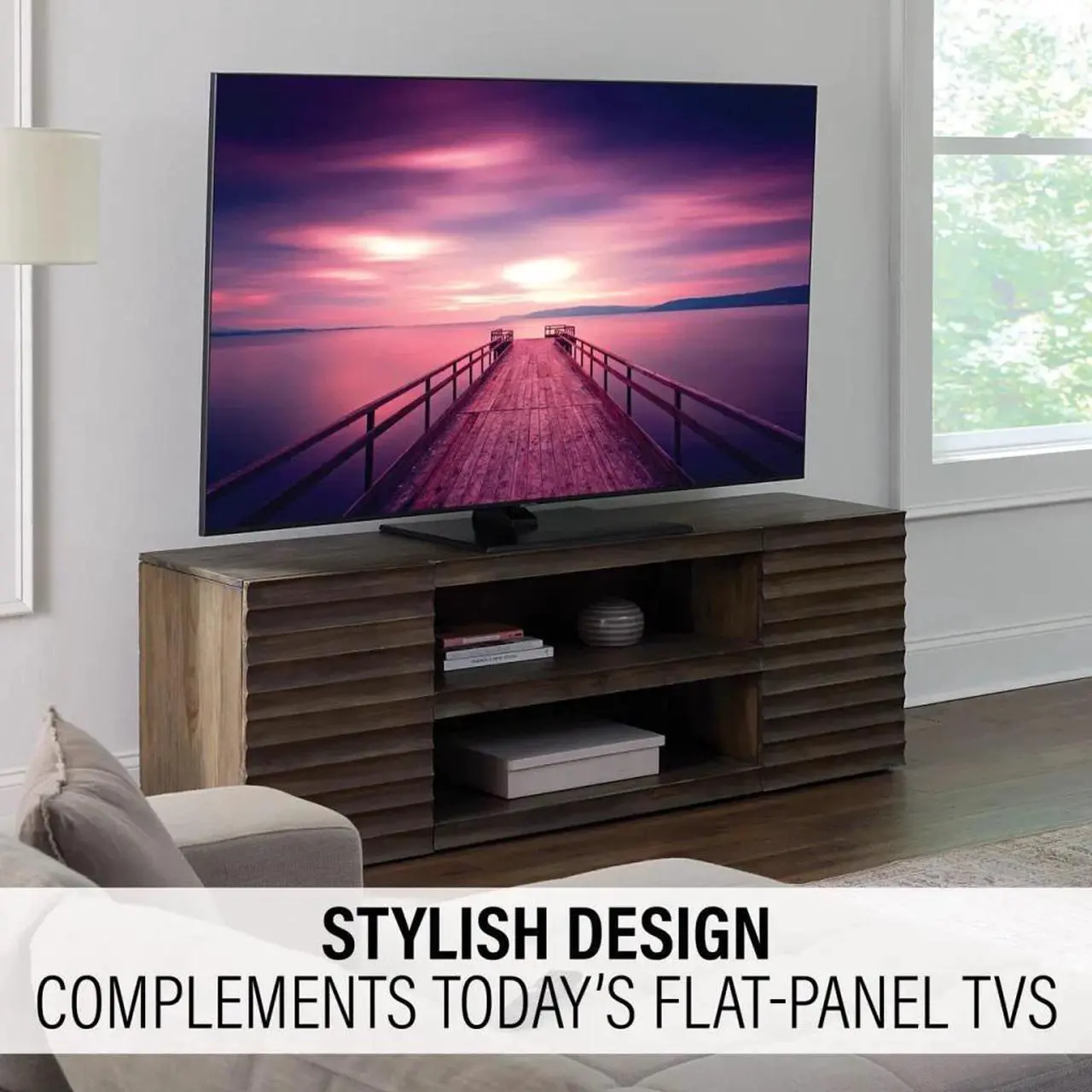 Alt view image 7 of 7 - Sanus VSTV2 Swivel Stand for 40"-86" TVs with 8" Height Adjustment (2023)