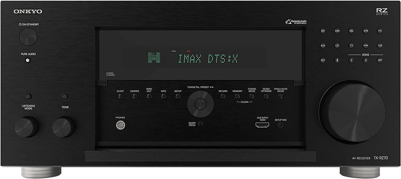 Onkyo TX-RZ70 7.2.4ch IMAX Enhanced AV Receiver with Dirac Live (2023)