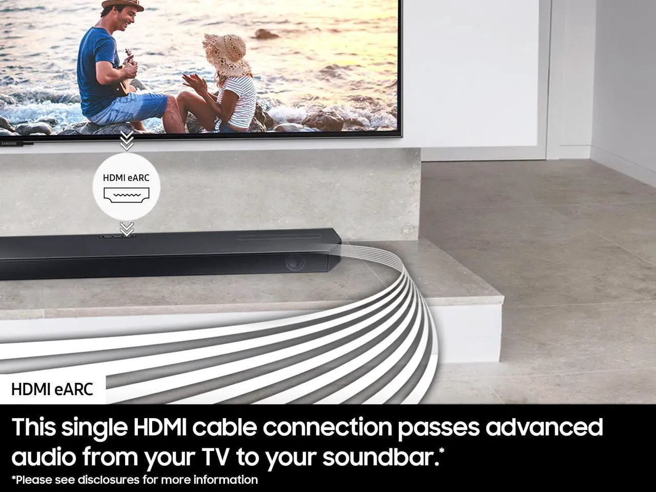 Alt view image 5 of 7 - Samsung HW-Q600C 3.1.2ch Soundbar and Subwoofer with Dolby Atmos with an Additional 2 Year Coverage by Epic Protect (2023)