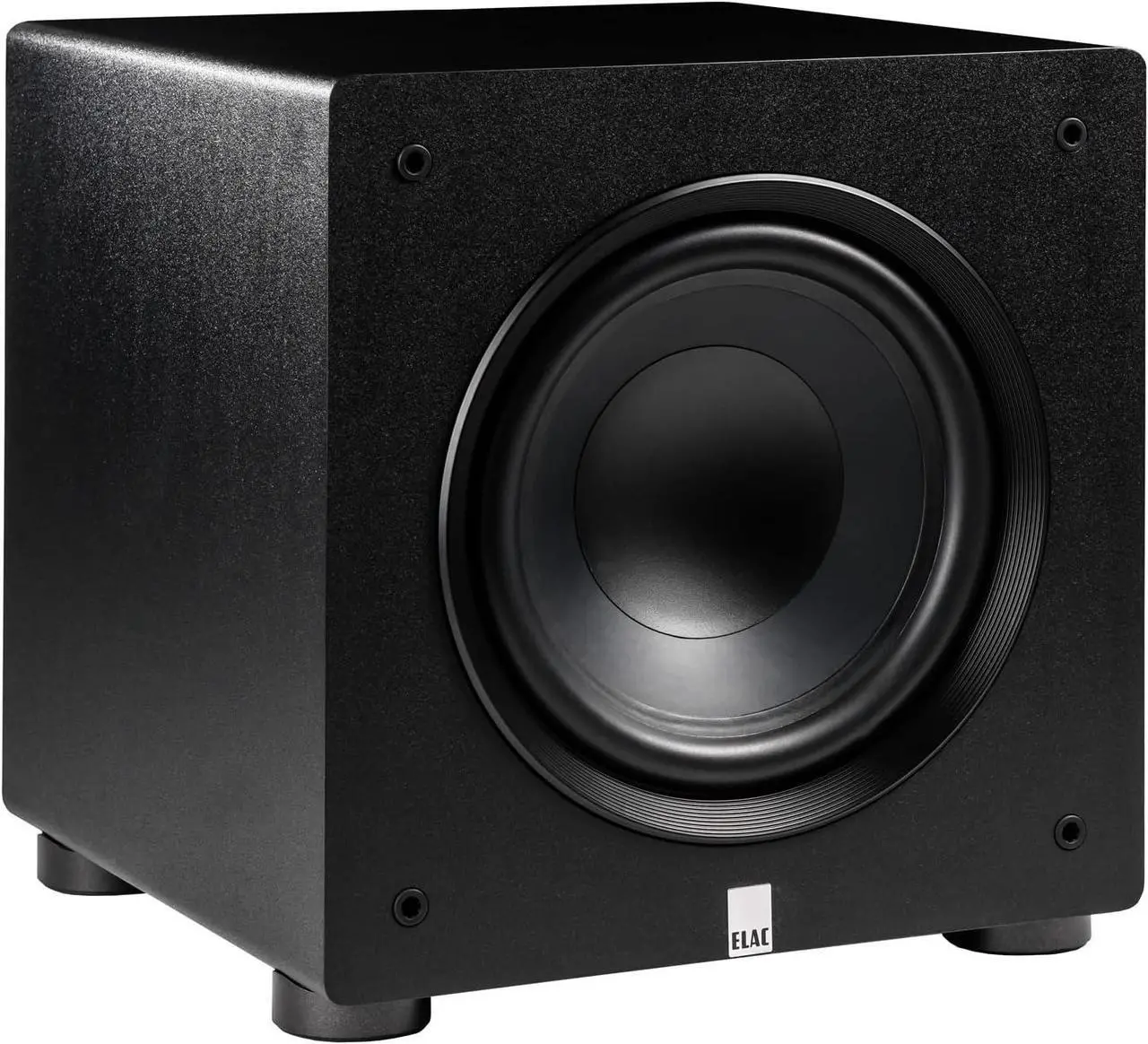 Alt view image 2 of 7 - ELAC PS250-BK Varro Premium 10 Inch 250W Subwoofer with App Control - Black Vinyl with a ELAC PS250-BK Varro Premium 10 Inch 250W Subwoofer with App Control - Black Vinyl (2023)