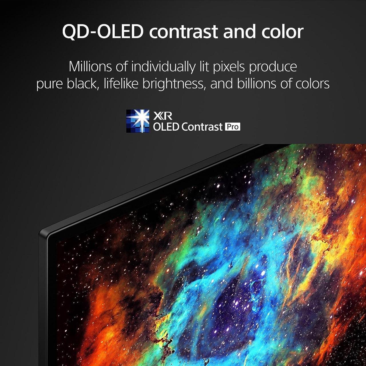 Alt view image 5 of 7 - Sony XR77A95L 77 Inch QD-OLED 4K UHD Smart Google TV with AI Upscaling and 6 Year Amber Protection Plan (2023)