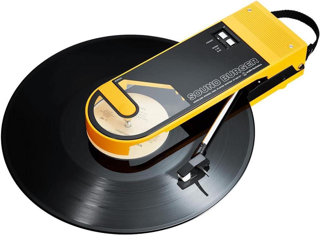 Audio Technica Sound Burger - Portable Bluetooth Turntable - Yellow