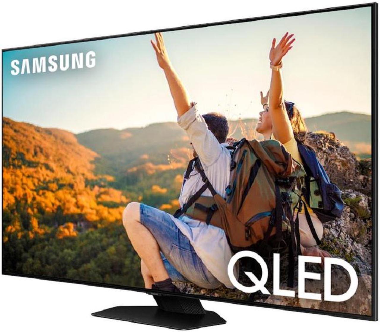 Alt view image 2 of 7 - Samsung QN50Q80CAFXZA 50 Inch 4K QLED Direct Full Array with Dolby Smart TV with an Austere VII Series 4-Outlet Power with Omniport USB (2023)
