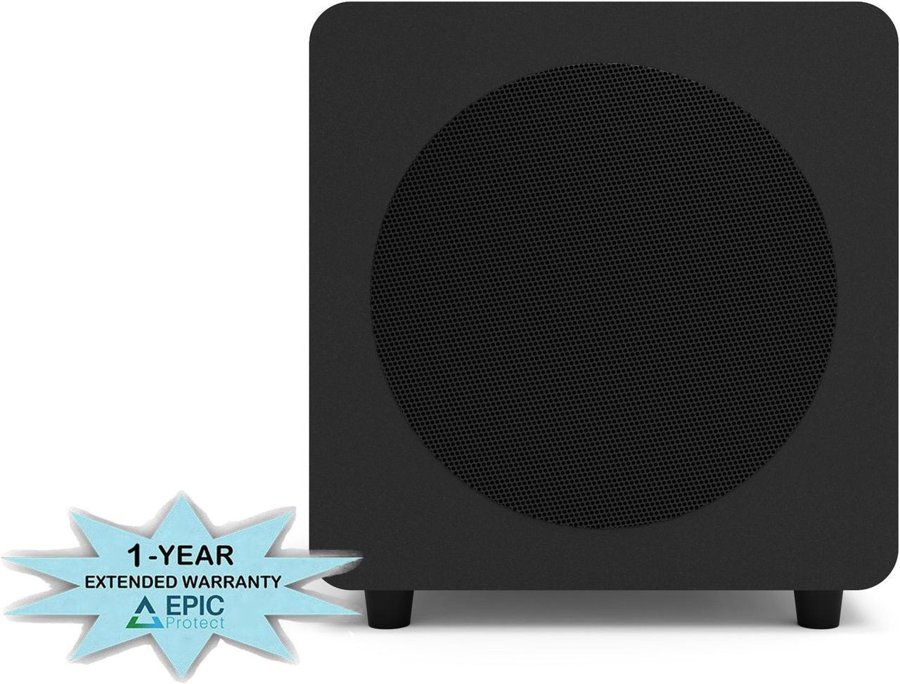 Main image of Kanto SUB8VMB 300W Sealed Powered 8 Inch Subwoofer with an Additional 1 Year Coverage by Epic Protect (2022)
