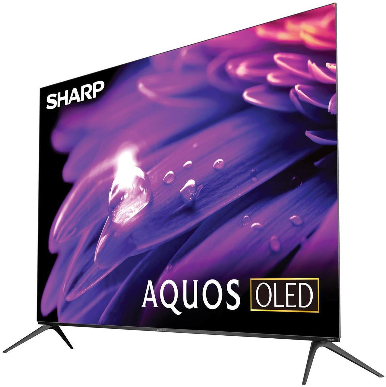 Alt view image 3 of 7 - SHARP 4T-C55FS1UR 55" AQUOS OLED 4K Ultra HD Roku TV (2024)