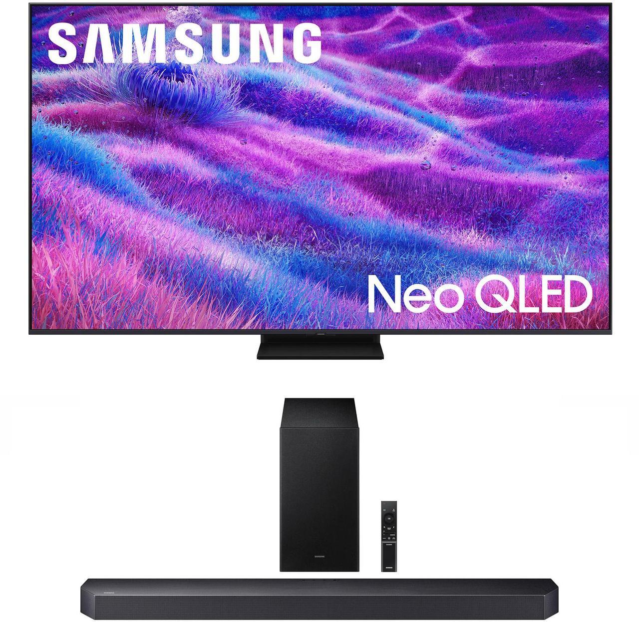 Main image of Samsung QN65QN80FAFXZA 65 Inch Neo QLED QN80F Series Supreme UHD 4K TV with a Samsung HW-Q600F Q Series Soundbar 3.1.2 Ch Sound and Subwoofer (2025)