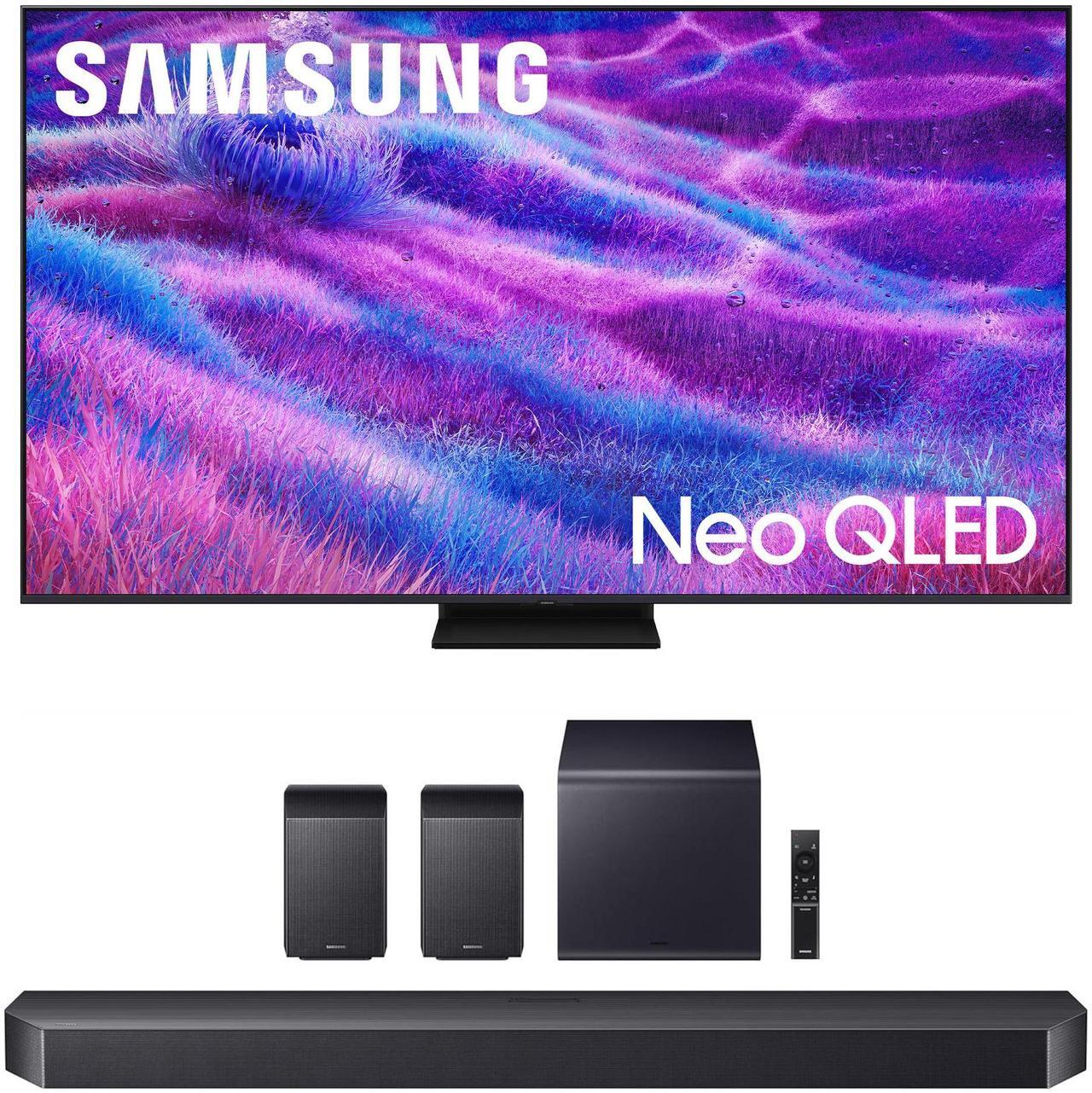 Main image of Samsung QN85QN80FAFXZA 85 Inch Neo QLED QN80F Series Supreme UHD 4K TV with a Samsung HW-Q990F Q Series Soundbar 11.1.4 Ch Subwoofer with Rear Speakers (2025)
