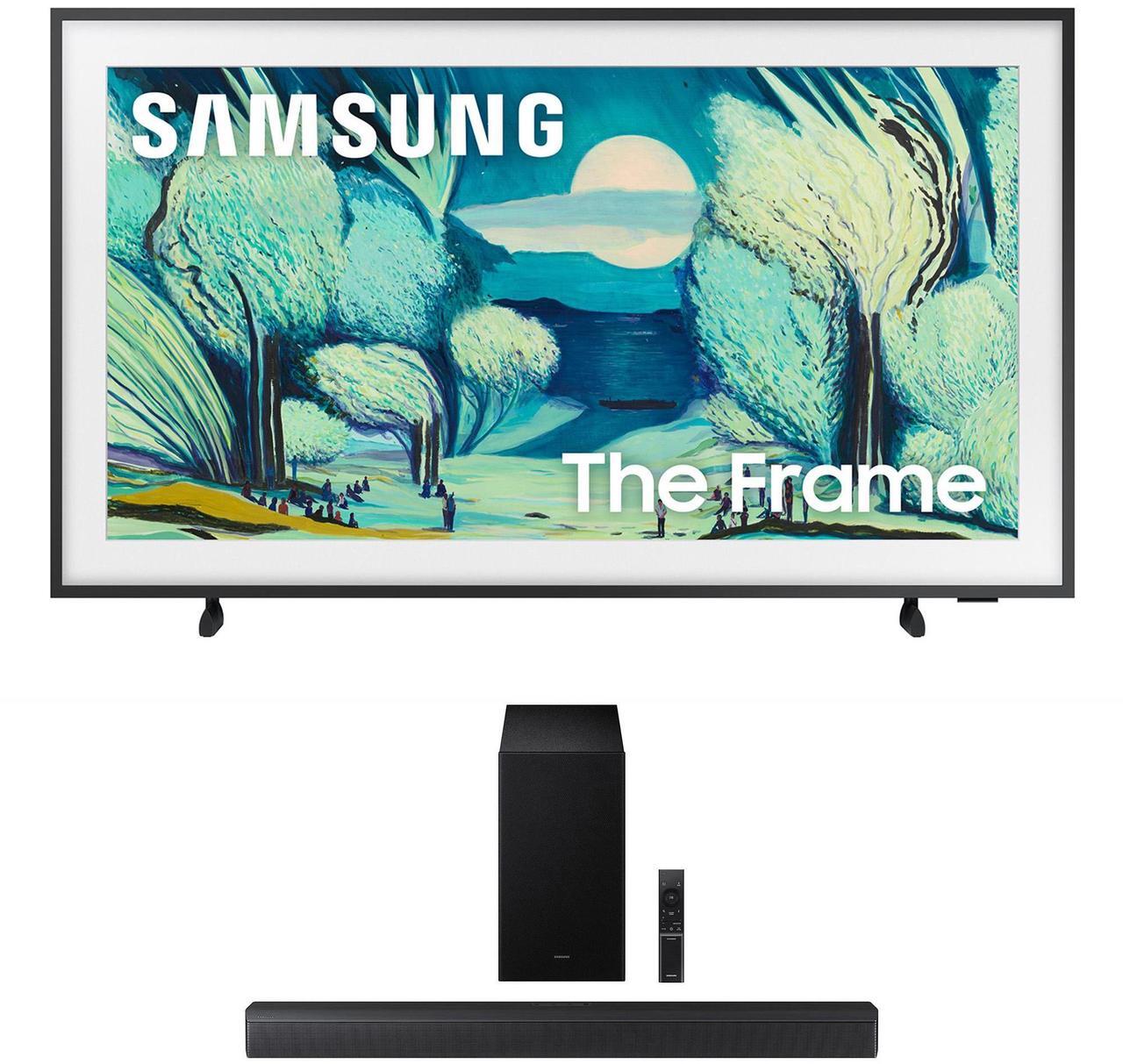 Main image of Samsung QN43LS03FAFXZA 43 Inch The Frame QLED 4K Art Mode Vision AI Smart TV with a Samsung HW-B630F B-Series Soundbar 3.1 Ch and Subwoofer with Dolby Audio (2025)