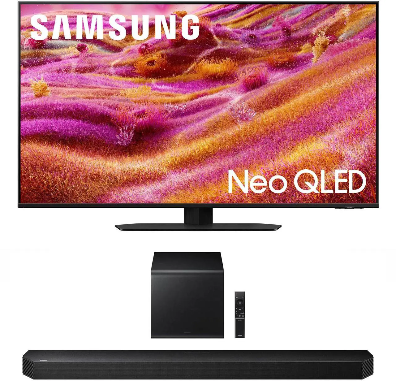 Main image of Samsung QN43QN90FAFXZA 43 Inch Neo QLED 4K QN90F Vision AI Smart TV with a Samsung HW-Q800F Q Series Soundbar 5.1.2 Ch Subwoofer (2025)