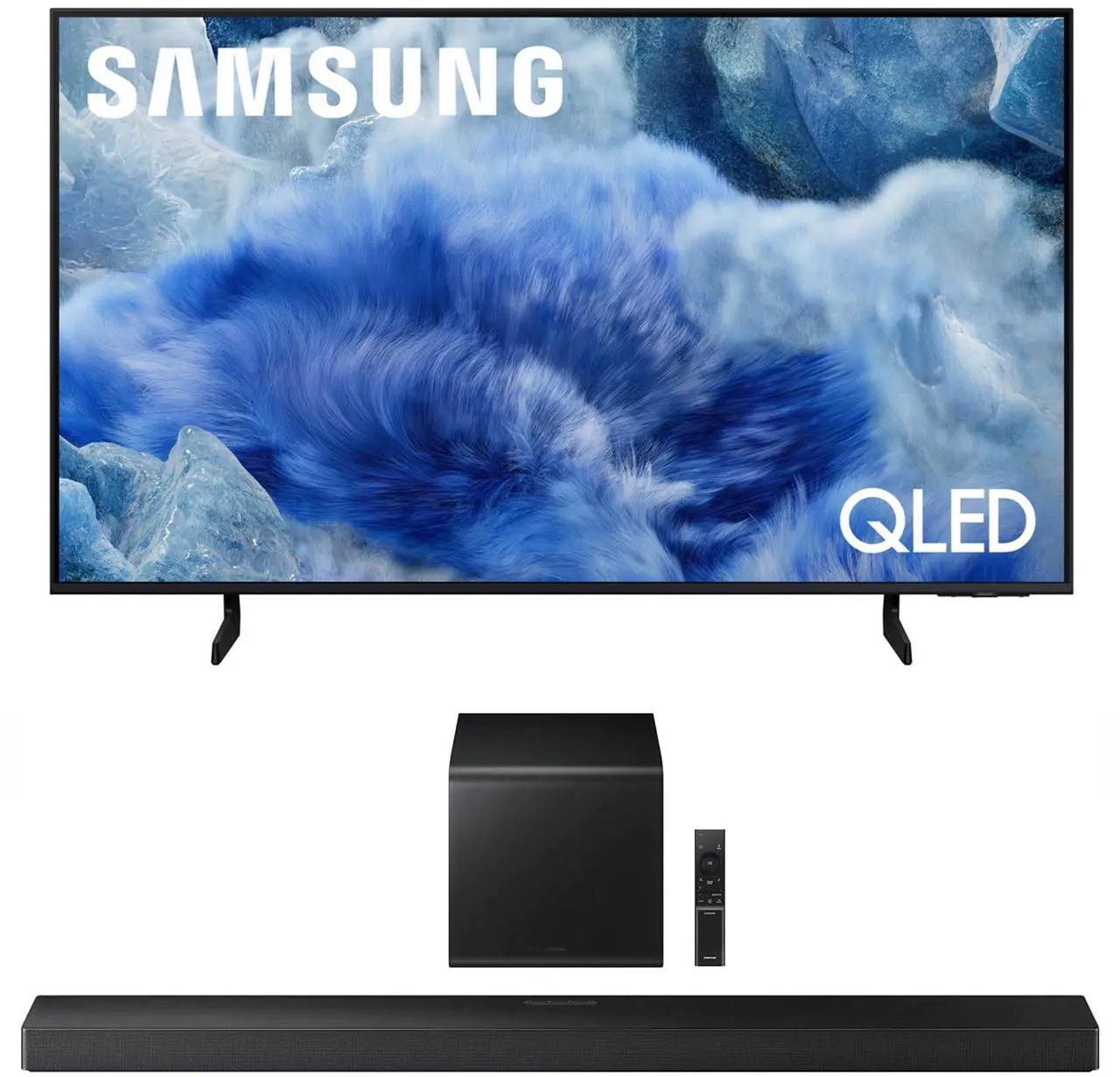 Main image of Samsung QN43Q8FAAFXZA 43 Inch Class QLED Q8F 4K Vision AI Smart TV with a Samsung HW-QS700F 3.1.2 Ch Dolby Atmos Soundbar and Subwoofer (2025)