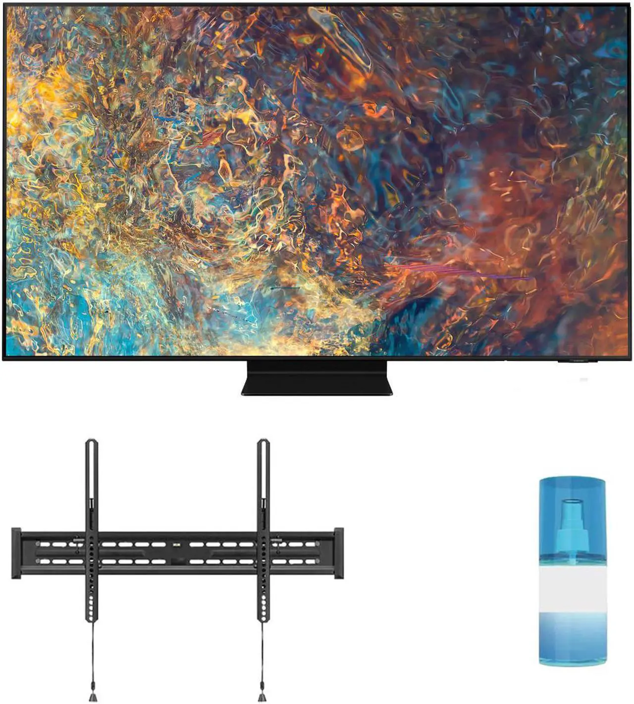 Main image of Samsung QN65QN90AA 65" Neo QLED QN90AA Series 4K Smart TV with a Walts TV Large/Extra Large Tilt Mount for 43"-90" Compatible TV's and Walts HDTV Screen Cleaner Kit (2021)
