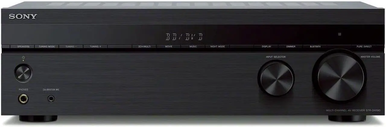 Alt view image 12 of 20 - Sony STRDH590 5.2 Channel Surround Sound Home Theater Receiver: 4K HDR AV Receiver with Bluetooth,Black
