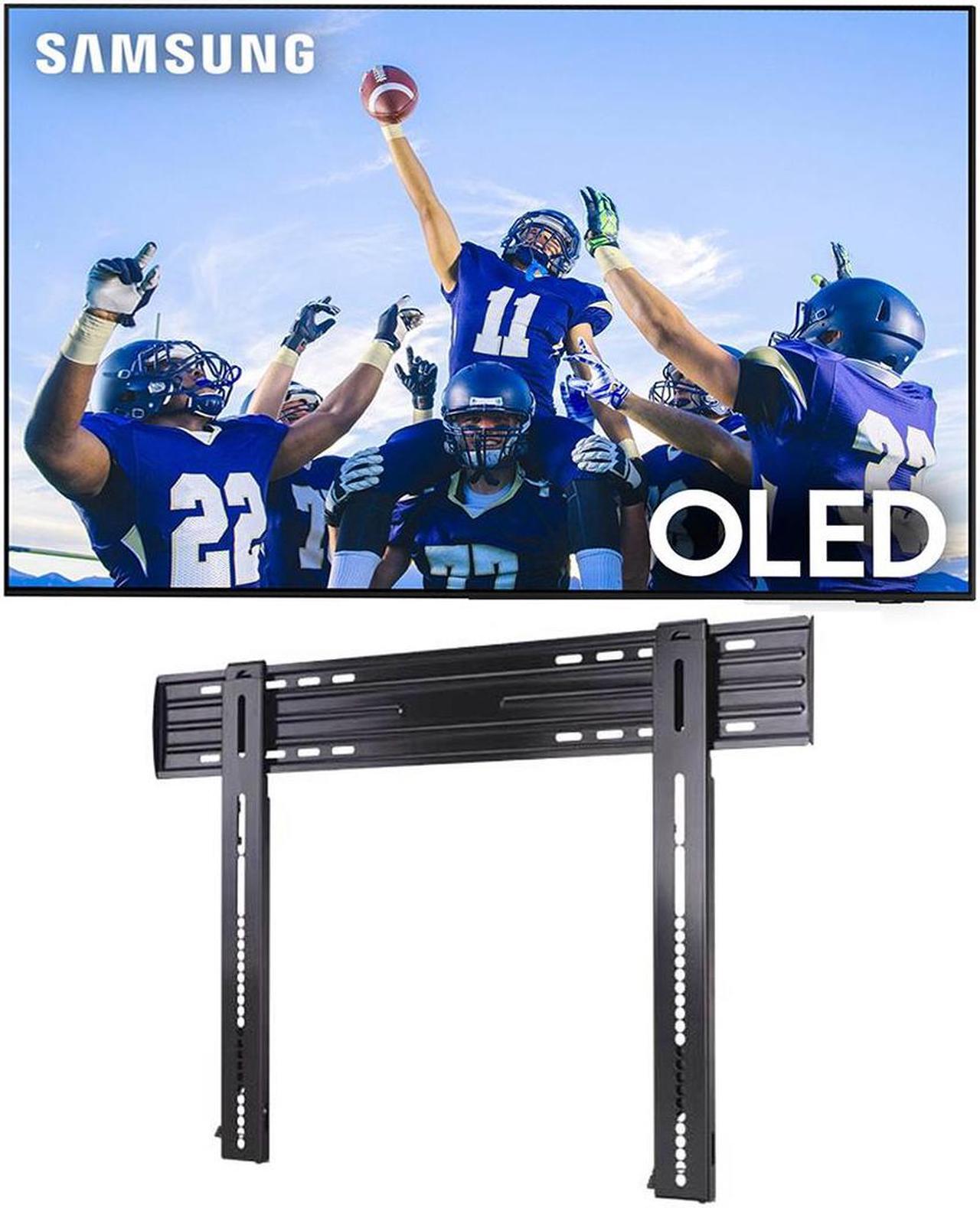 Main image of Samsung QN55S95CAFXZA 55" Ultra Slim 4K Quantum HDR OLED Smart TV with a Sanus LL11-B1 Super Slim Fixed-Position Wall Mount for 40" - 85" TVs (2023)
