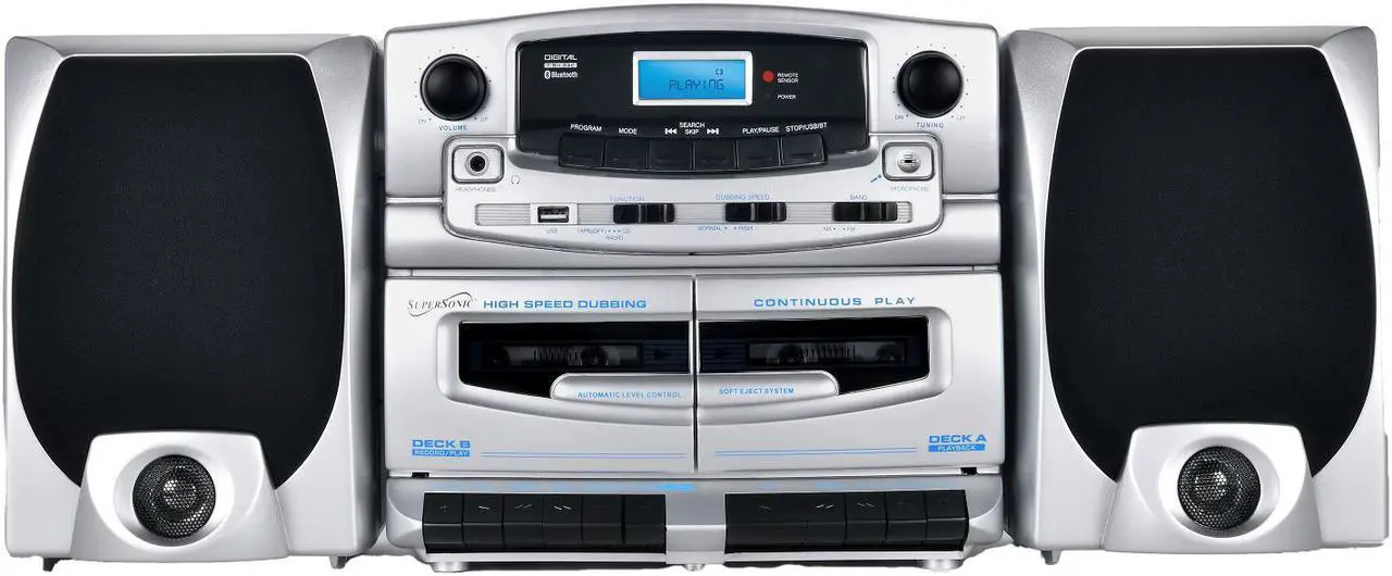 Alt view image 4 of 12 - Supersonic Bluetooth Audio System SC-2121BT