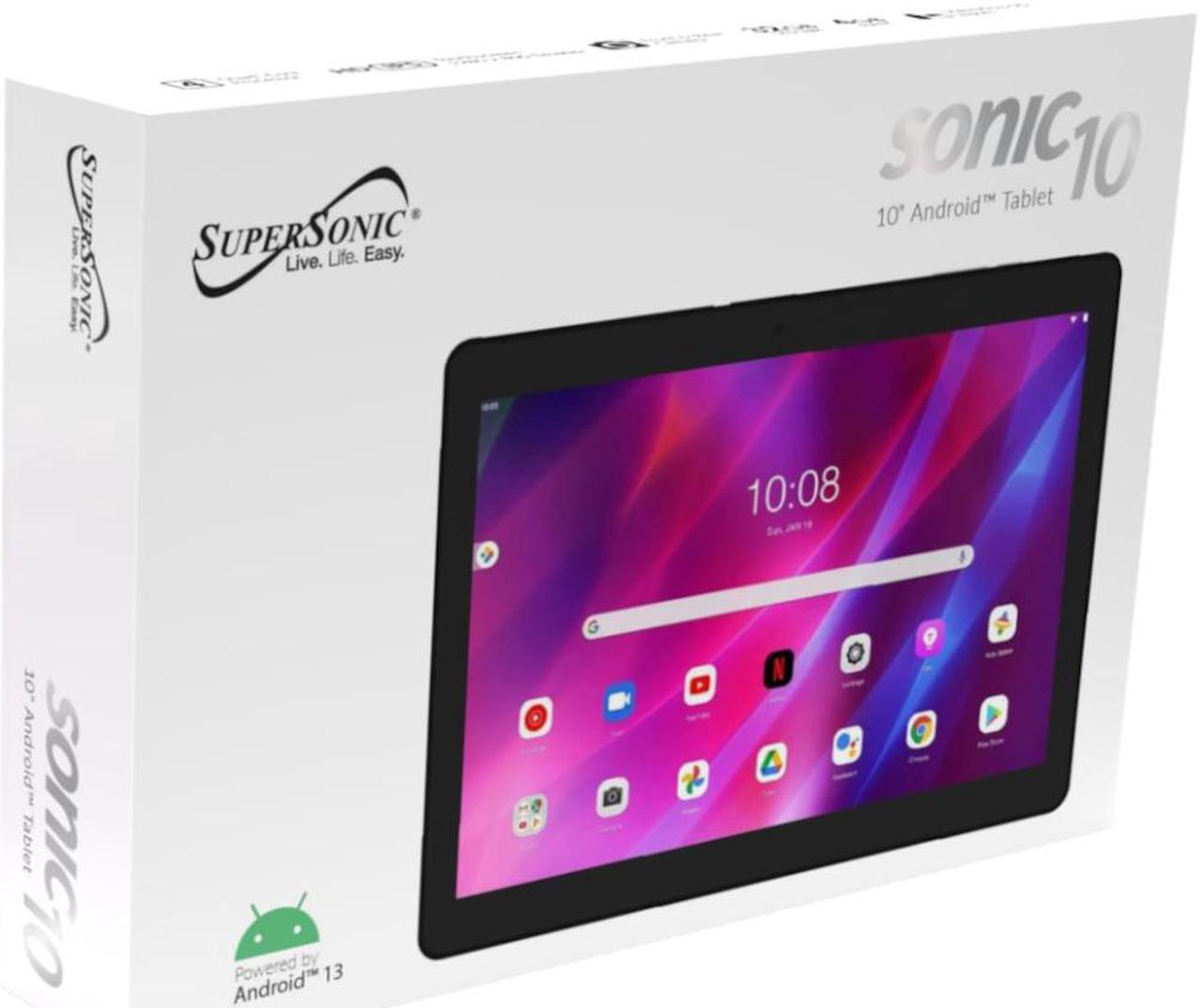 Alt view image 6 of 12 - Supersonic 10.1 inch Android Touchscreen Tablet 32 GB, 4GB Ram, Bluetooth 4.2  SC-3110