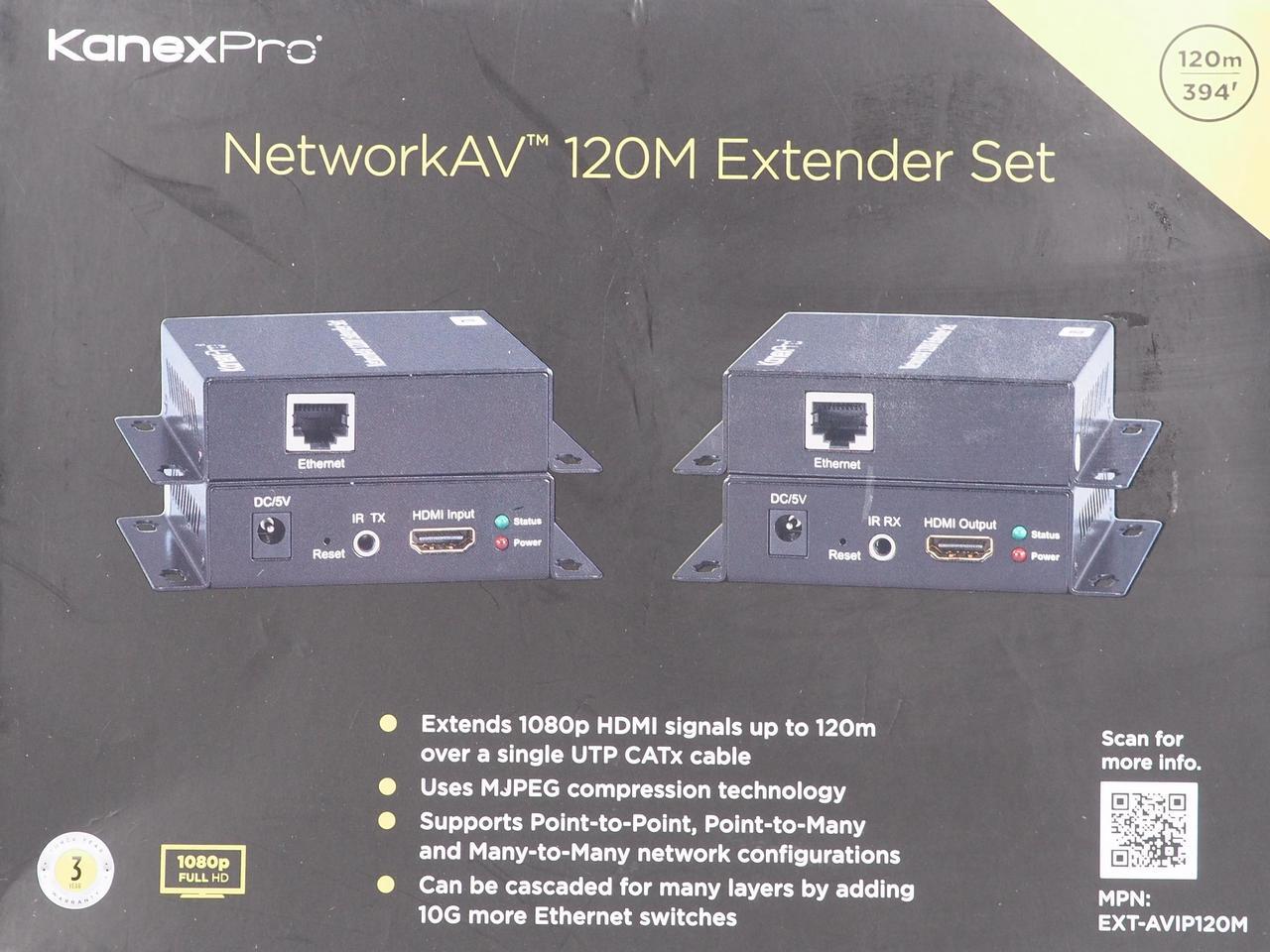 Alt view image 7 of 14 - KanexPro NetworkAV HDMI over IP Extender Transmitter/Receiver Set EXT-AVIP120M
