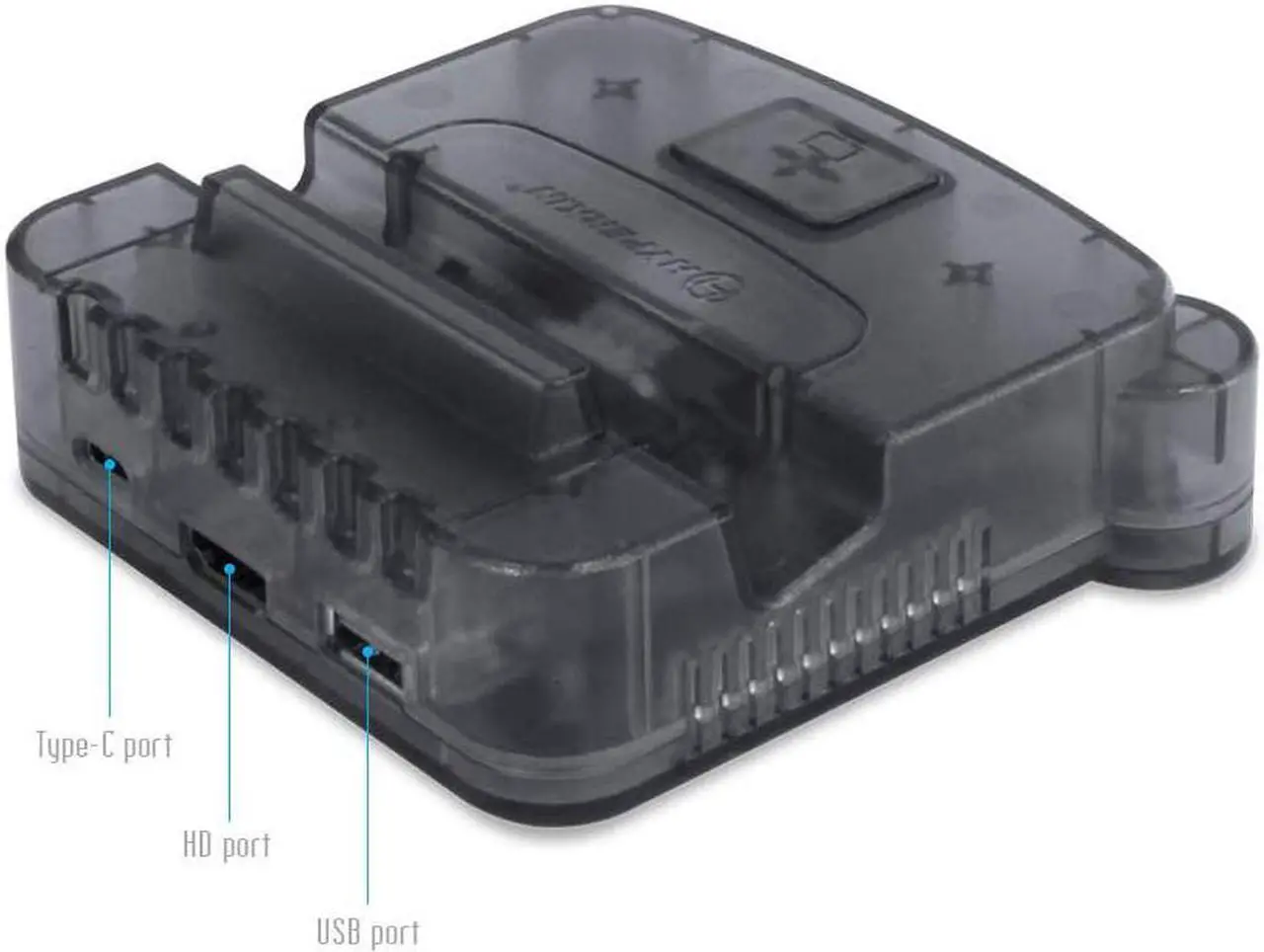 Alt view image 2 of 12 - Hyperkin RetroN S64 Console Dock for Switch (Smoke Gray) - Nintendo Switch