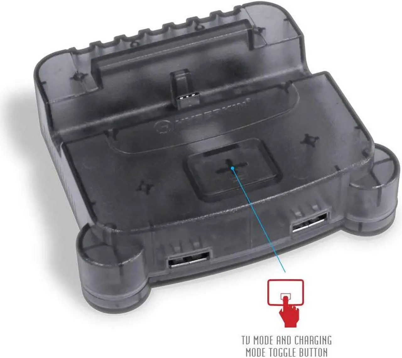 Alt view image 5 of 12 - Hyperkin RetroN S64 Console Dock for Switch (Smoke Gray) - Nintendo Switch