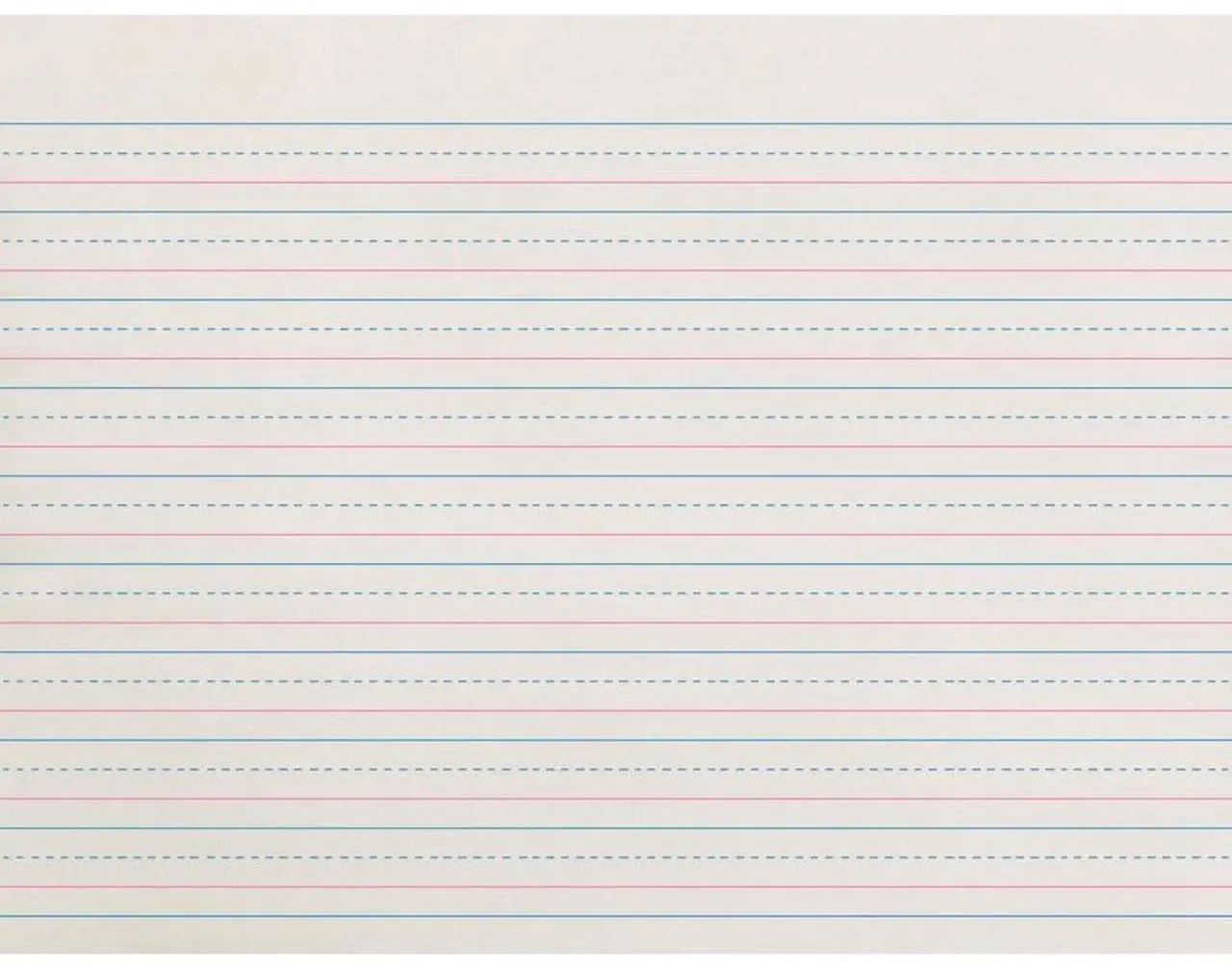 Alt view image 5 of 6 - Pacon ZP2612 Ruled Handwriting Paper 500 Sheet - 30 lb Basis Weight - Ruled - 8" x 10.50" - 500 / Pack - White Paper