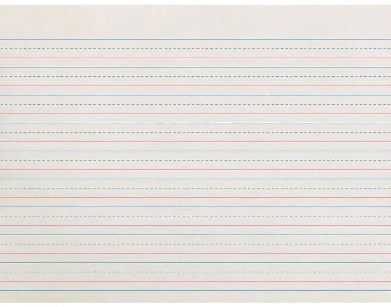 Alt view image 6 of 6 - Pacon ZP2612 Ruled Handwriting Paper 500 Sheet - 30 lb Basis Weight - Ruled - 8" x 10.50" - 500 / Pack - White Paper