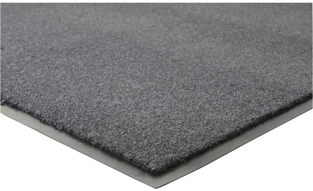 Alt view image 9 of 13 - Genuine Joe Indoor Mat Moisture Absorbent Vinyl Back 4'x6' Charcoal 56462