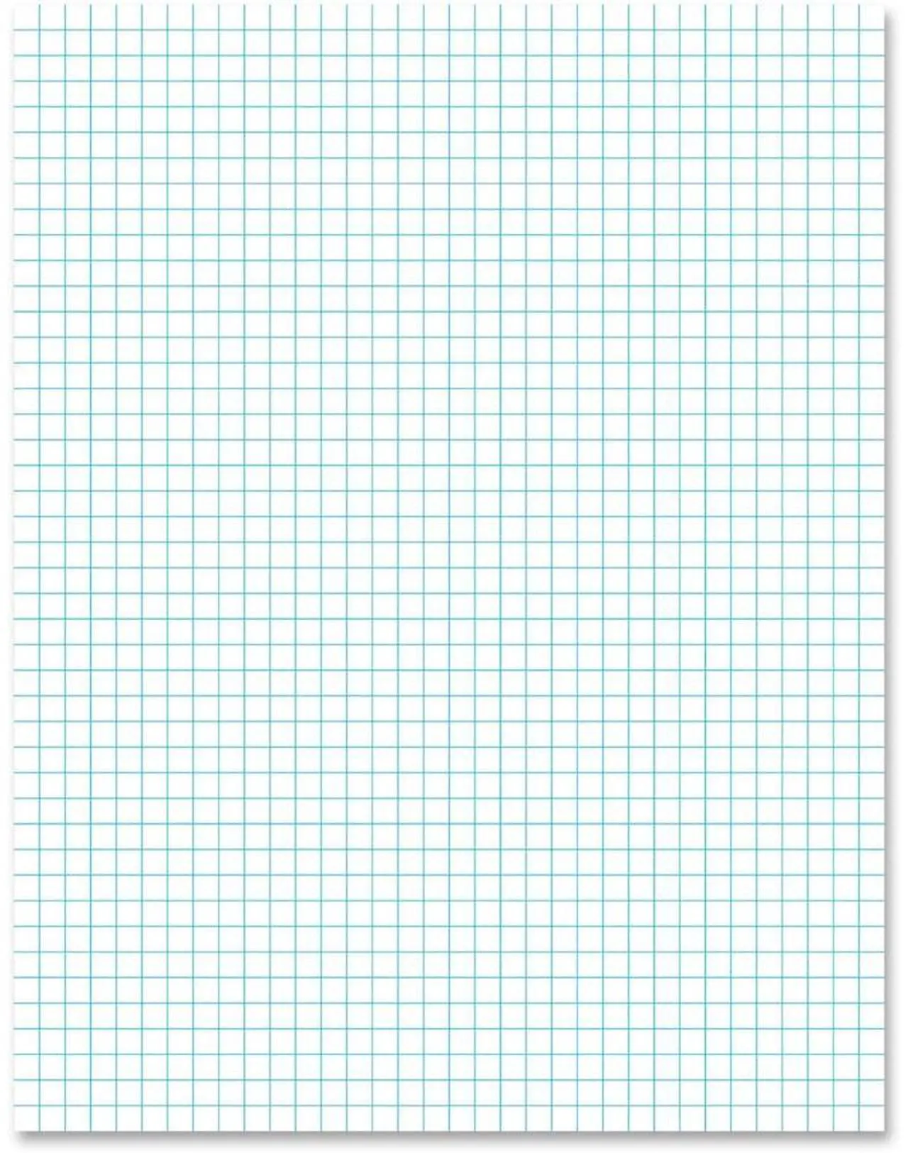 Alt view image 3 of 11 - Ampad Quadrille Pads 4 Squares/Inch 8 1/2 x 11 White 50 Sheets 22000