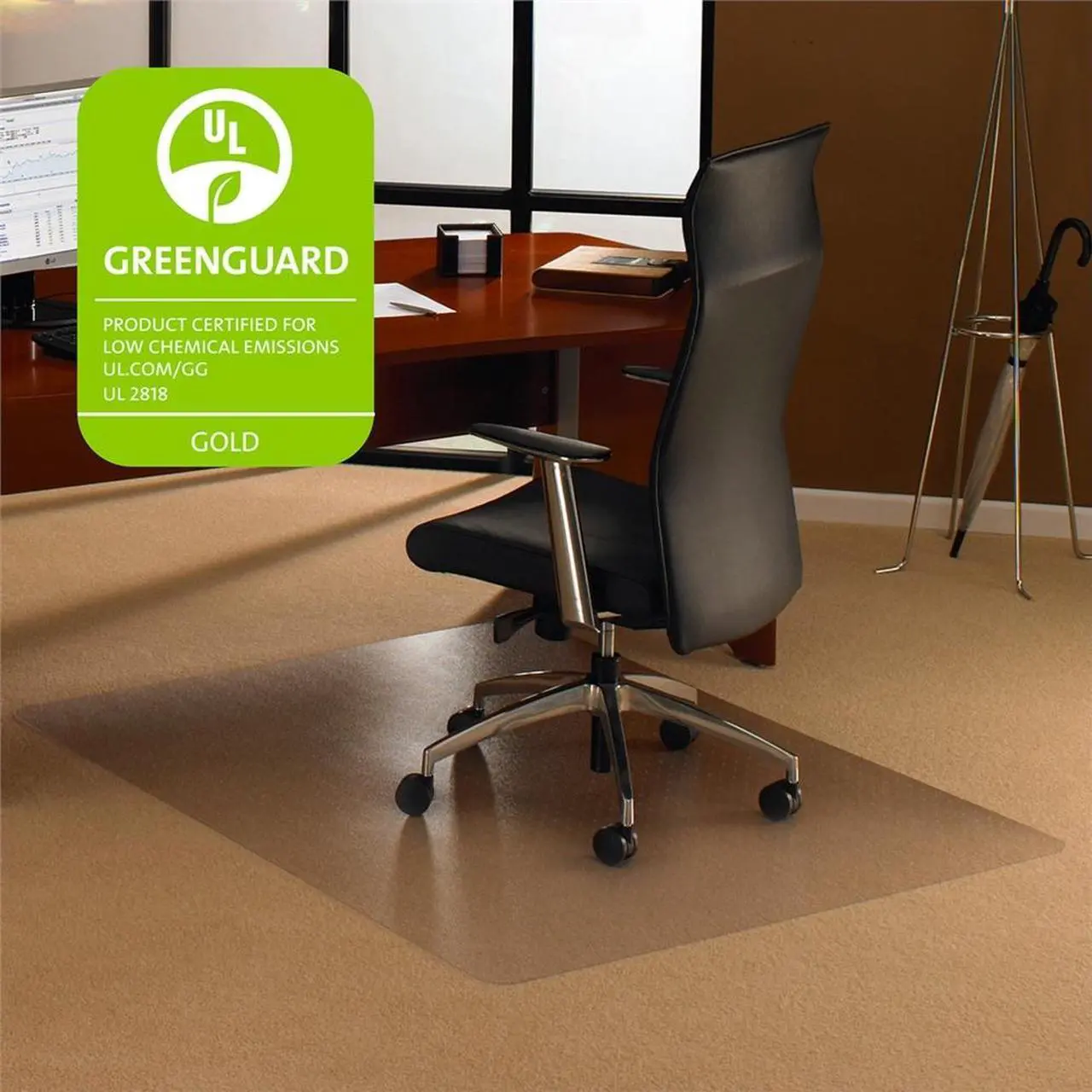 Alt view image 17 of 20 - Floortex 118927ER 47" x 35" Cleartex ultimat for deep pile Carpet - 2.7mm - Clear - Rectangle
