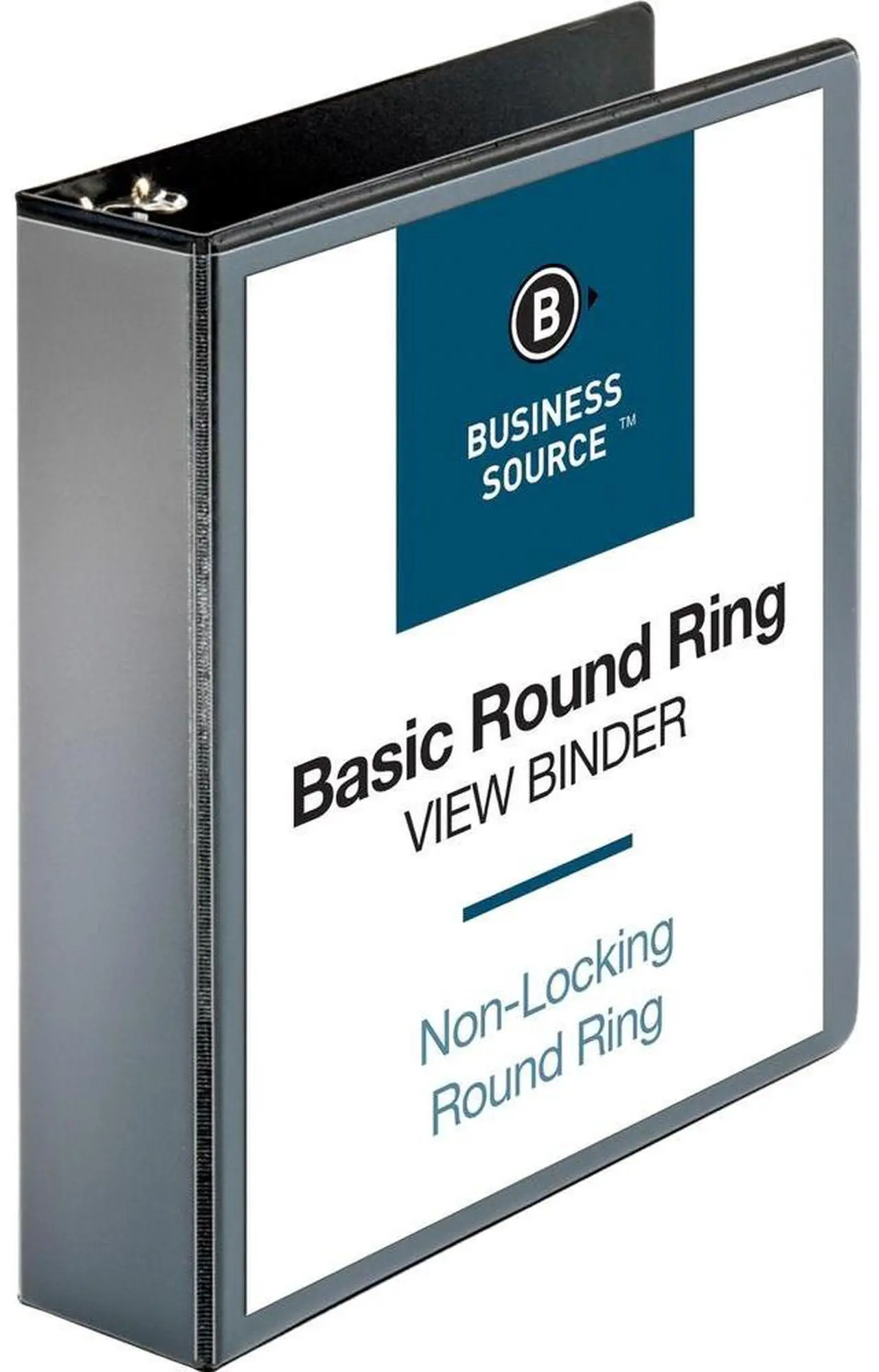 Alt view image 7 of 10 - Business Source View Binder w/ 2 Inside Pockets 2" Capacity Black 09956