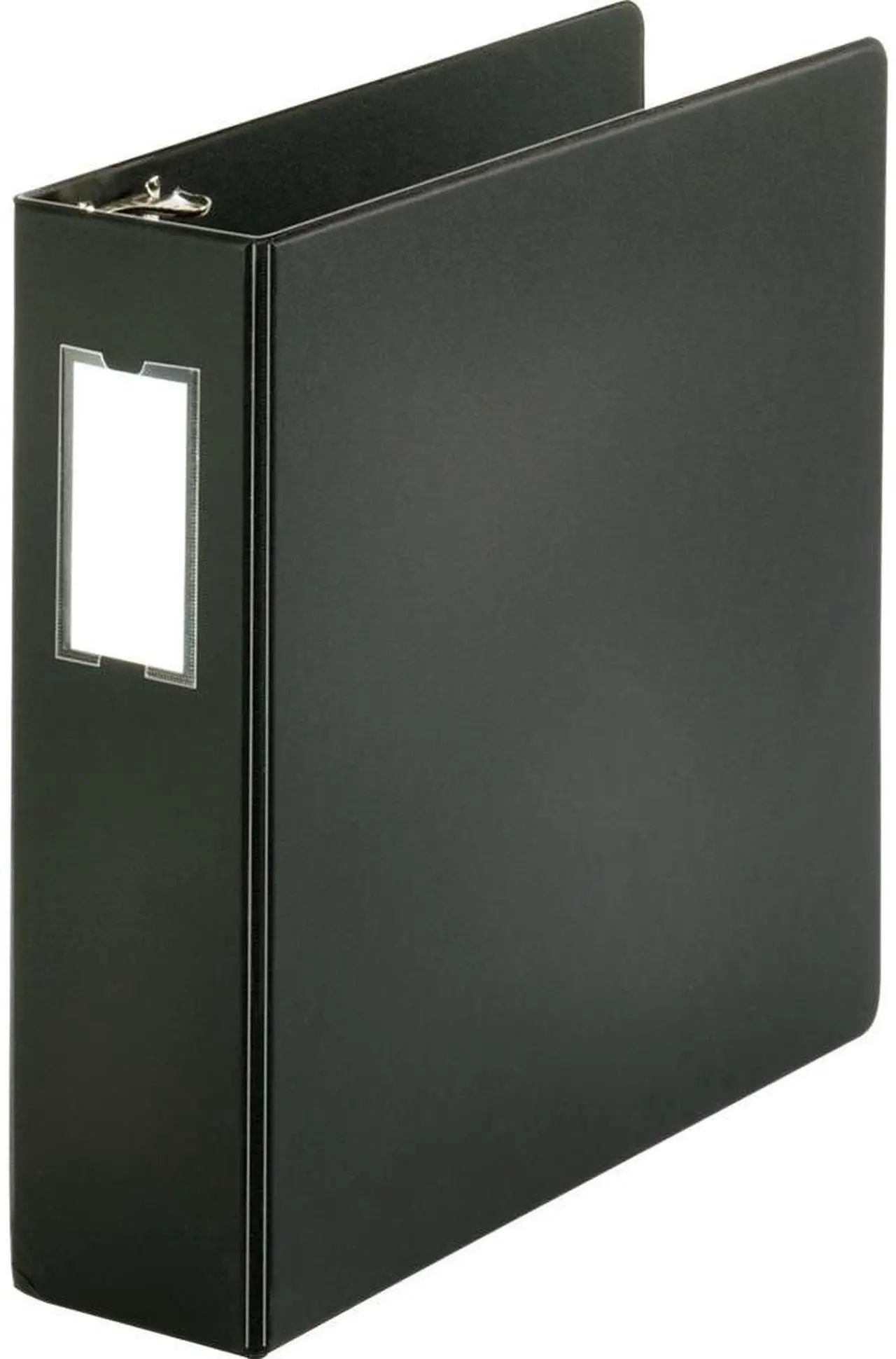 Alt view image 3 of 5 - Business Source Round Ring Binder w/Label Holder 3" Cap. 11"x8-1/2" BK 28562